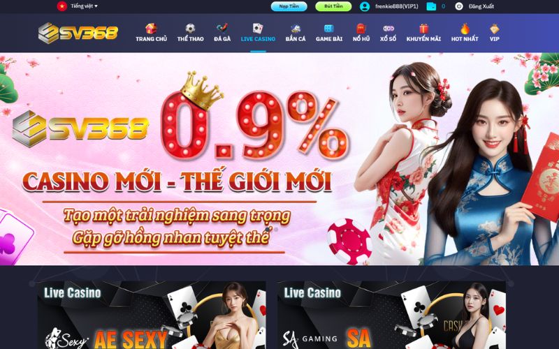 AG Casino SV368 – Trải Nghiệm Sòng Bài Đẳng Cấp, Chơi Là Thắng!